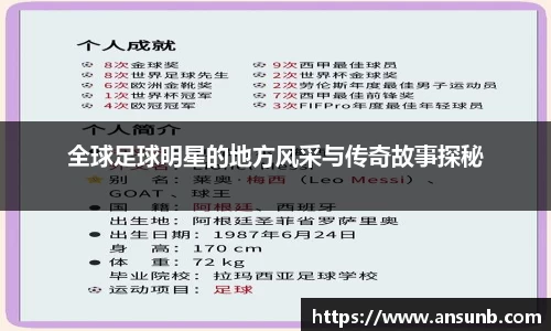 全球足球明星的地方风采与传奇故事探秘