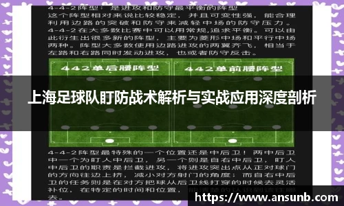 上海足球队盯防战术解析与实战应用深度剖析